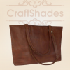 Craftshades – 13 Inch Handcrafted Leather Women’s Tote Bag | 100% Genuine Leather - Image 3