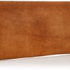 Craftshades – 8 Inch Handcrafted Unique Clutch Tan Color Leather Bag for Women | 100% Genuine Leather - Image 3
