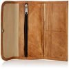 Craftshades – 8 Inch Handcrafted Unique Clutch Tan Color Leather Bag for Women | 100% Genuine Leather - Image 2