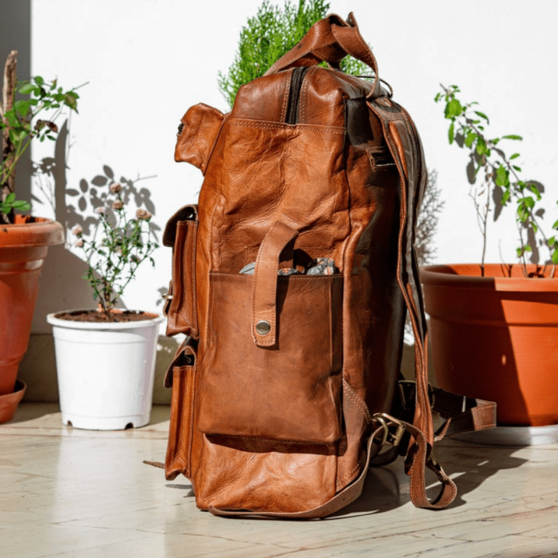 Craftshades - Seven Pocket Goat Leather Backpack | Unisex - Image 4