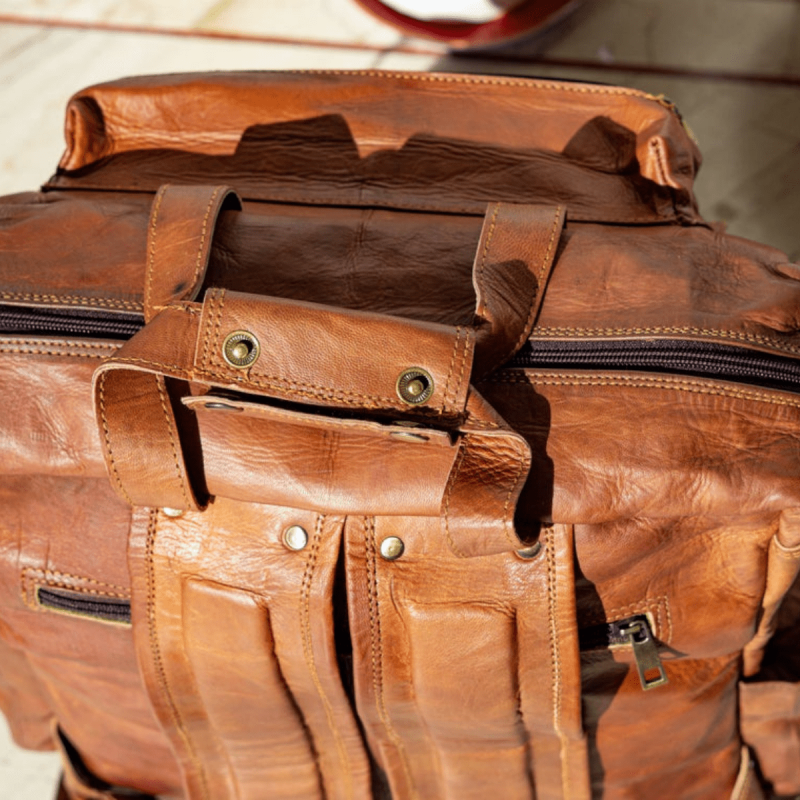 Craftshades - Seven Pocket Goat Leather Backpack | Unisex - Image 3