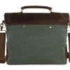 Craftshades – 11*15″ Handcrafted Canvas+ Goat Leather Laptop Bag | 100% Genuine Leather - Image 3