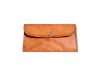 Craftshades – 8 Inch Handcrafted Unique Clutch Tan Color Leather Bag for Women | 100% Genuine Leather