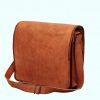 Craftshades – 11*15″ Plain Handcrafted Goat Leather Full Flap Bag | 100% Genuine Leather - Image 4
