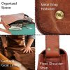 Craftshades – 11*15″ Plain Handcrafted Goat Leather Full Flap Bag | 100% Genuine Leather - Image 2