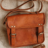 vintage leather bag ,mni travel bag