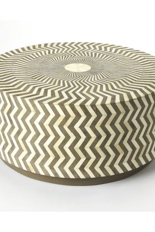 Bone Inlay Coffee Table
