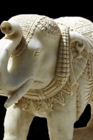 marble artifacts,elephant statue,home decor