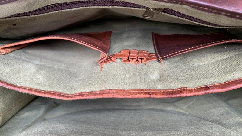 Craftshades – Full Flap Plain Handcrafted  Leather laptop Bag | 100% Genuine Leather|11*15 - Image 4