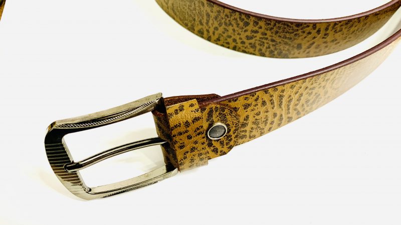 CraftShades Buffalo Leather Belts for Men with Real Solid Leather and Buckle Durable Heavy Duty 1.5" Men's Dress and Casual Belt | Printed Belt - Image 4