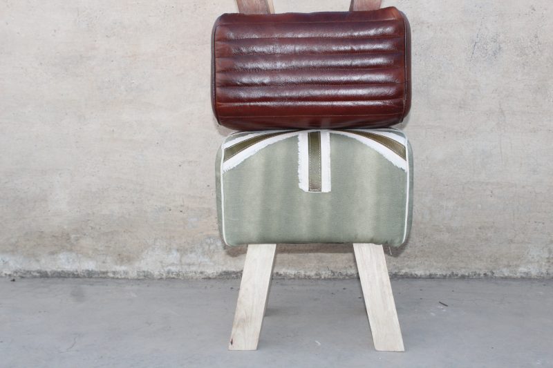 Leather Vanity Stool - Image 4