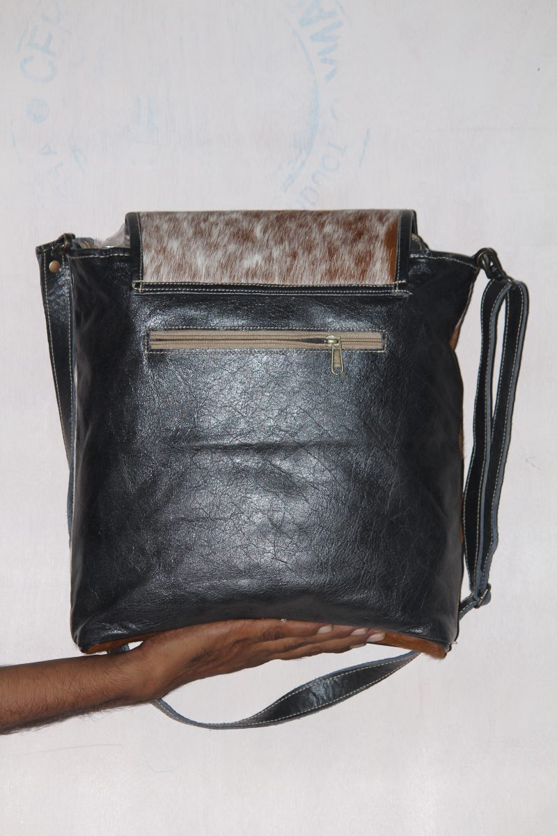 Hairon Leather Crossbody Tote Bag - Image 2