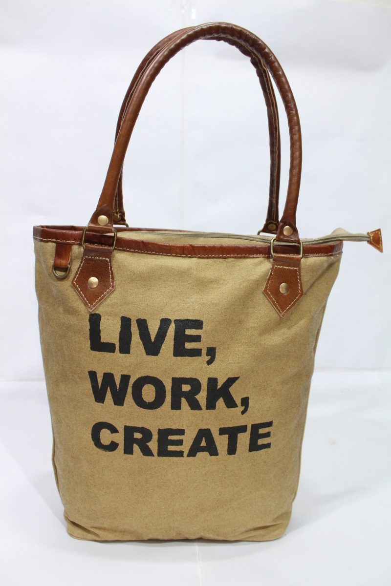 Printed Canvas Tote Bag – CraftShades