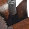 Wine Carrier. For two Bottles Leather one Wine Tote. Wine Holder. Engraved Wine Tote. Leather bottle holder - Image 2