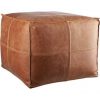 Leather Pouf - Image 4