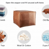 Leather Pouf - Image 5