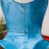 Handcrafted Leather Butterfly Chair, foldable chair Blue Colour Combo (pack of 2) - Image 2