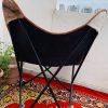 CraftShades Handmade Hairon Leather Butterfly Chair Combo (Pack of 2) - Image 4