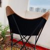 CraftShades HandCrafted Leather Padded Butterfly Chair Goat leather - Image 4