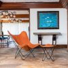 Retro Handmade Leather Butterfly Chair, Handmade chair, foldable chair - Image 4