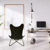Handmade crafted black Canvas Butterfly chair - Image 2
