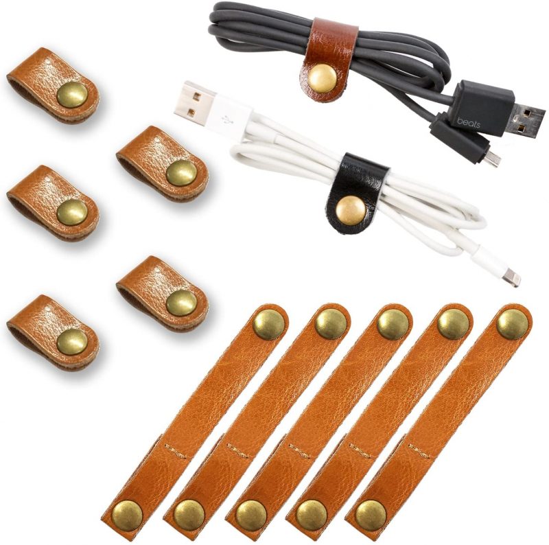 Leather cable holder  Earphone Cable Organizeraa