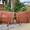 Craftshades Leather Handmade combo Saddle Bag Motorcycle Luggage Pannier bag - Image 6