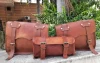 Craftshades Leather Handmade combo Saddle Bag Motorcycle Luggage Pannier bag
