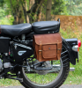 Craftshades Motorcycle Side Panniers Bag, Motorcycle Side Pouch, Brown Leather Side Pouch, Set of 2 Saddlebags, Saddle Panniers, Leather Bike Bag
