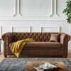 Craftshades Vintage Brown Chesterfield 3 Seater Sofa (Copy) - Image 2