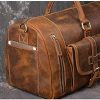 Craftshades Vintage Leather men's Travel Duffle luggage Bag - Image 5