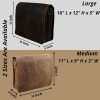 Craftshades Leather Men Laptop Messenger Full Flap Messenger Briefcase Bag 16 inch - Image 7
