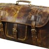 Urban Dezire Leather Duffel Travel Gym Overnight Weekend Leather Bag Sports Cabin - Image 3