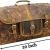 Urban Dezire Leather Duffel Travel Gym Overnight Weekend Leather Bag Sports Cabin - Image 4