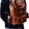 Craftshades Men's Buffalo Genuine Leather Backpacks  Bag Dopp Kit Shaving Bags And Grooming For Travel - Image 3
