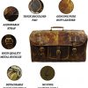 Urban Dezire Leather Duffel Travel Gym Overnight Weekend Leather Bag Sports Cabin - Image 5