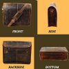 Craftshades Leather Men Laptop Messenger Full Flap Messenger Briefcase Bag 16 inch - Image 5