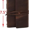 Craftshades Leather Journal Writing Notebook - Genuine Leather Bound Daily Notepad for Men & Women - Image 5
