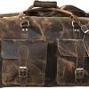 Craftshades Large 28 inch duffel bags for men leather travel bag - Image 6