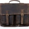 CraftShades 16 Inch Buffalo Leather Briefcase Laptop Messenger Bag Office Briefcase College Bag for Men and Women - Image 3