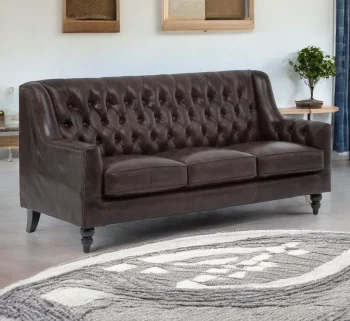 Craftshades Colonial Brown Chesterfield 3 Seater Sofas