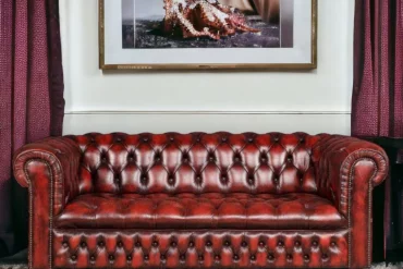 Craftshades Chesterfield leather sofa