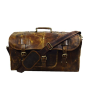 Urban Dezire Leather Duffel Travel Gym Overnight Weekend Leather Bag Sports Cabin
