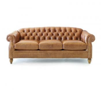 3 seater chesterfield leather sofa