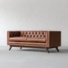 Craftshades Luxury Genuine Leather Chesterfield 3 Seater Sofa - Image 2