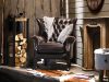 Craftshades Colonial Brown Chesterfield Wing Chair -CraftShades