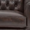 Craftshades Colonial Brown Chesterfield Set of 3 Sofas - Image 8