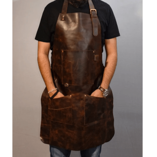 leather aprin