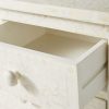 Bone Inlay Chest of 7 Drawers Floral Design in White Color - Image 4