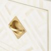Bone Inlay Optical Inlay Chest of 9 Drawers in White - Image 4